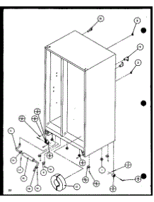Drain And Rollers parts for Amana Side-By-Side Refrigerator SLDE25J-P7870137W from AppliancePartsPros.com