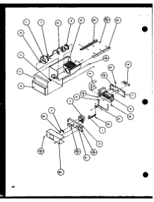 Ice Bucket And Ice Maker parts for Amana Side-By-Side Refrigerator SLDE25J-P7870137W from AppliancePartsPros.com