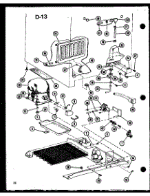 Drain / Compressor Cover parts for Amana Side-By-Side Refrigerator SLDI22F-1-A-P75400-14WA from AppliancePartsPros.com