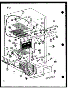 Freezer Shelves parts for Amana Side-By-Side Refrigerator SLDI22F-C-P75400-19WC from AppliancePartsPros.com