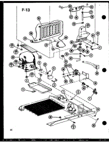 Drain Pan / Compressor parts for Amana Side-By-Side Refrigerator SLDI25F-C-P76421-1WC from AppliancePartsPros.com