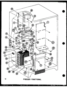 Freezer Functional parts for Amana Side-By-Side Refrigerator SLDI25F-L-P7642102WL from AppliancePartsPros.com