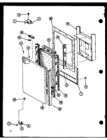 Freezer Door parts for Amana Side-By-Side Refrigerator SLDI25F-L-P7642104WL from AppliancePartsPros.com