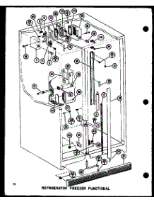 Refrigerator Freezer Functional parts for Amana Side-By-Side Refrigerator SLDI25F-P7642102W from AppliancePartsPros.com