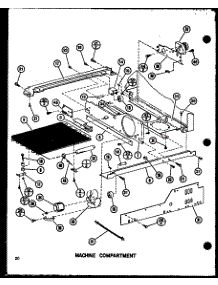 Machine Compartment parts for Amana Side-By-Side Refrigerator SLDI25F-P7642102W from AppliancePartsPros.com
