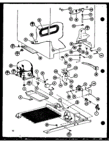 Compressor parts for Amana Side-By-Side Refrigerator SLDI25F-P7642102W from AppliancePartsPros.com