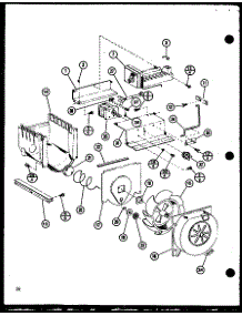 Icemaker / Fan, Motor parts for Amana Side-By-Side Refrigerator SLDI25F-P7642103W from AppliancePartsPros.com