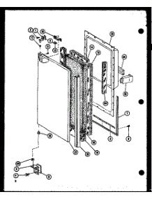 Freezer Door Trim parts for Amana Side-By-Side Refrigerator SLDI25F-P7642104W from AppliancePartsPros.com