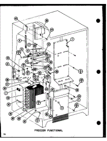 Freezer Functional parts for Amana Side-By-Side Refrigerator SLDI25G-P7642105W from AppliancePartsPros.com