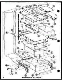 Refrigerator Accessory parts for Amana Side-By-Side Refrigerator SLDI25G1L-P7642106WL from AppliancePartsPros.com