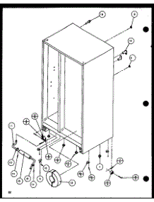 Drain And Rollers parts for Amana Side-By-Side Refrigerator SLDT25H-P7836027W from AppliancePartsPros.com
