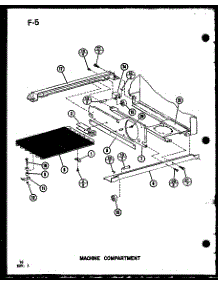 Machine Compartment (Sl22f-C / P75400-13Wc) (Sl22f / P75400-13W) (Sl22f-A / P75400-13Wa) (Sl22f-L / P75400-13Wl) (Sl22f-G / P75400-13Wg) (Sli22f-L / P75400-12Wl) (Sli22f-C / P75400-12Wc) (Sli22f-G / P75400-12Wg) (Sli22f / P75400-12W) (Sli22f-A / P75400-12Wa) (Sli22f-C / P75400 parts for Amana Side-By-Side Refrigerator SLI22F-G-P75400-12WG from AppliancePartsPros.com