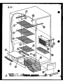 Freezer Accessory (Sl22f-C / P75400-13Wc) (Sl22f / P75400-13W) (Sl22f-A / P75400-13Wa) (Sl22f-L / P75400-13Wl) (Sl22f-G / P75400-13Wg) (Sli22f-L / P75400-12Wl) (Sli22f-C / P75400-12Wc) (Sli22f-G / P75400-12Wg) (Sli22f / P75400-12W) (Sli22f-A / P75400-12Wa) (Sli22f-C / P75400-1 parts for Amana Side-By-Side Refrigerator SLI22F-L-P75400-18WL from AppliancePartsPros.com