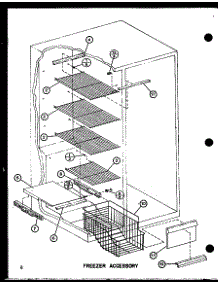 Freezer Accessory (Sli22f1 / P7700007w) (Sli22f1-L / P7700007wl) (Sli22f1 / P7700009w) (Sli22f1-L / P7700009wl) (Sli22f1-L / P7700013wl) (Sli22f1 / P7700013w) parts for Amana Side-By-Side Refrigerator SLI22F1-L-P7700009WL from AppliancePartsPros.com