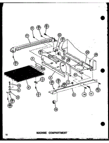 Machine Compartment (Sli22f1 / P7700007w) (Sli22f1-L / P7700007wl) (Sli22f1 / P7700009w) (Sli22f1-L / P7700009wl) (Sli22f1-L / P7700013wl) (Sli22f1 / P7700013w) parts for Amana Side-By-Side Refrigerator SLI22F1-L-P7700009WL from AppliancePartsPros.com