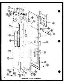 Freezer Door Assembly (Sli22f1 / P7700007w) (Sli22f1-L / P7700007wl) (Sli22f1 / P7700009w) (Sli22f1-L / P7700009wl) (Sli22f1-L / P7700013wl) (Sli22f1 / P7700013w) parts for Amana Side-By-Side Refrigerator SLI22F1-L-P7700013WL from AppliancePartsPros.com