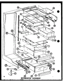 Refrigerator Accessory (Sli22f1 / P7700007w) (Sli22f1-L / P7700007wl) (Sli22f1 / P7700009w) (Sli22f1-L / P7700009wl) (Sli22f1-L / P7700013wl) (Sli22f1 / P7700013w) parts for Amana Side-By-Side Refrigerator SLI22F1-P7700007W from AppliancePartsPros.com