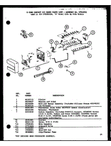 (Ic4 / P7808101w) parts for Amana Side-By-Side Refrigerator SLM25H-P7836010W from AppliancePartsPros.com
