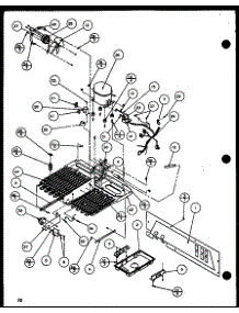 Machine Compartment parts for Amana Side-By-Side Refrigerator SLMDT25H-P7836007W from AppliancePartsPros.com