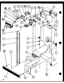 Refrigerator parts for Amana Side-By-Side Refrigerator SLPD25H-P7836035W from AppliancePartsPros.com