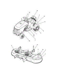 Decal parts for Snapper Front-Engine Lawn Tractor SLT23460AWS from AppliancePartsPros.com