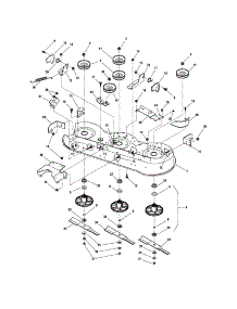 46" Deck-Housing / Arbors / Blades parts for Snapper Front-Engine Lawn Tractor SLT23460AWS from AppliancePartsPros.com