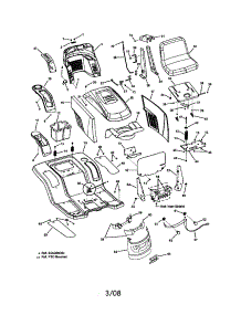 Hood / Seat parts for Snapper Front-Engine Lawn Tractor SLT24520 from AppliancePartsPros.com