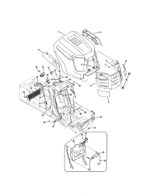 Hood / Dash parts for Cub Cadet Front-Engine Lawn Tractor SLTX1054 from AppliancePartsPros.com