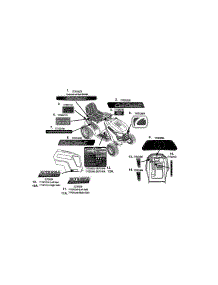 Decals parts for Cub Cadet Front-Engine Lawn Tractor SLTX1054 from AppliancePartsPros.com
