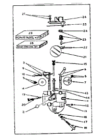Model Mt40a Tillotson Carburetor parts for Lauson Lawn & Garden Engine SLV-28 from AppliancePartsPros.com