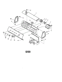 Control Panel parts for Speed Queen Washer SLW330RAW-PSLW330RAW from AppliancePartsPros.com