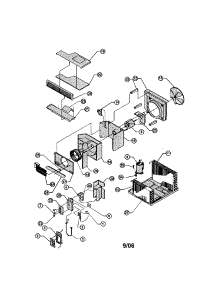 Chassis parts for Friedrich Room Air Conditioner SM20J30-B from AppliancePartsPros.com