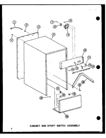 Cabinet And Start Switch Assembly parts for Amana Trash Compactor SMCD-2W-AG/P18011-13TG from AppliancePartsPros.com