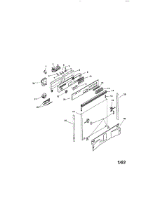 Fascia Panel And Outer Door parts for Bosch Dishwasher SMI7052UC/09 (FD 7402-7902) from AppliancePartsPros.com