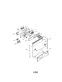 Fascia Panel And Outer Door parts for Bosch Dishwasher SMI7052UC/14 (FD 7902) from AppliancePartsPros.com