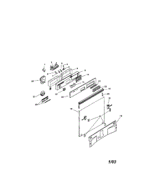 Fascia Panel And Outer Door parts for Bosch Dishwasher SMI7056US/09 (FD 7210) from AppliancePartsPros.com