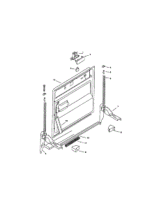 Inner Door parts for Bosch Dishwasher SMU2042UC/09 (FD 7307-7504) from AppliancePartsPros.com