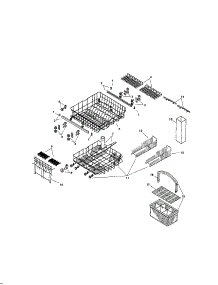 Racks parts for Bosch Dishwasher SMU2042UC/09 (FD 7307-7504) from AppliancePartsPros.com