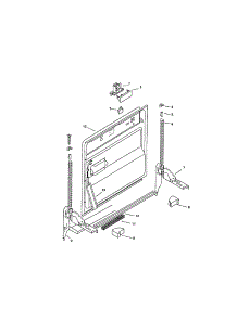 Inner Door parts for Bosch Dishwasher SMU2042UC/14 (FD7402-7504) from AppliancePartsPros.com