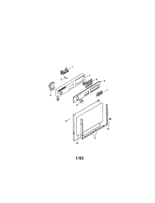 Fascia Panel And Outer Door parts for Bosch Dishwasher SMU2046UC/13 (FD7312-7902) from AppliancePartsPros.com