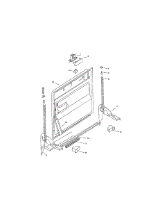 Inner Door parts for Bosch Dishwasher SMU3032UC/14 (FD 7507-7902) from AppliancePartsPros.com