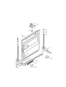 Inner Door parts for Bosch Dishwasher SMU4052UC/09 (FD 7307-7902) from AppliancePartsPros.com