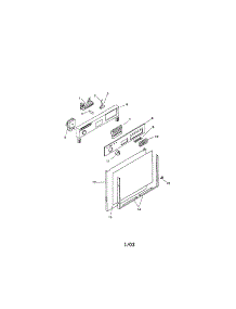 Fascia Panel And Outer Door parts for Bosch Dishwasher SMU4052US/01 (FD 7106-7308) from AppliancePartsPros.com
