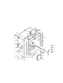 Inner Liner parts for Bosch Dishwasher SMU4052US/01 (FD 7106-7308) from AppliancePartsPros.com