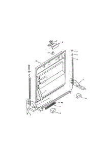 Inner Door parts for Bosch Dishwasher SMU4052US/08 (FD 7203) from AppliancePartsPros.com