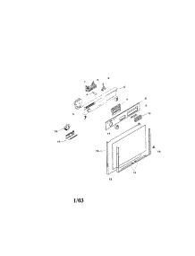 Fascia Panel And Outer Door parts for Bosch Dishwasher SMU4056UC/09 (FD7307-7902) from AppliancePartsPros.com