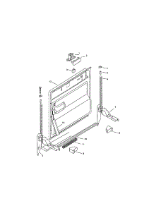 Inner Door parts for Bosch Dishwasher SMU4056UC/09 (FD7307-7902) from AppliancePartsPros.com