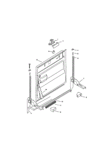 Inner Door parts for Bosch Dishwasher SMU4056US/01 (FD7106-7308) from AppliancePartsPros.com