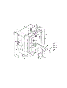 Inner Liner parts for Bosch Dishwasher SMU7052UC/09 (FD 7507-7902) from AppliancePartsPros.com