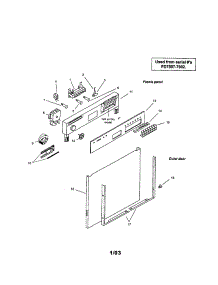 Fascia Panel And Outer Door parts for Bosch Dishwasher SMU7056UC/09 (FD7507-7902) from AppliancePartsPros.com
